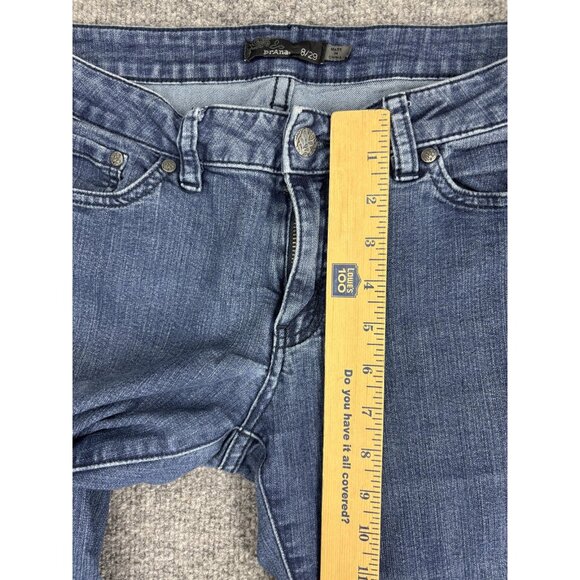 prAna Jeans Womens 8/29 Slim Straight Mid Rise Denim Stretch 5-Pocket - Picture 4 of 8